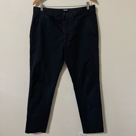 Todd Snyder Cotton Twill Chino Navy Tab Button Fly Minimalist Career-34